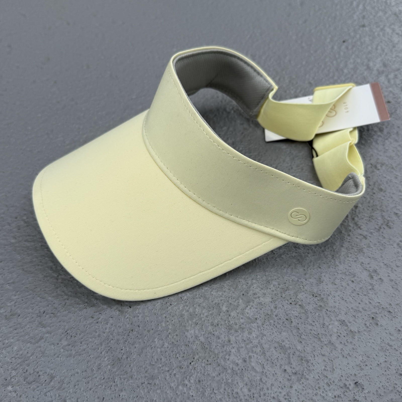 CALIA Golf Women's Sport Visor One Size Panna Cotta Light Yellow Tennis