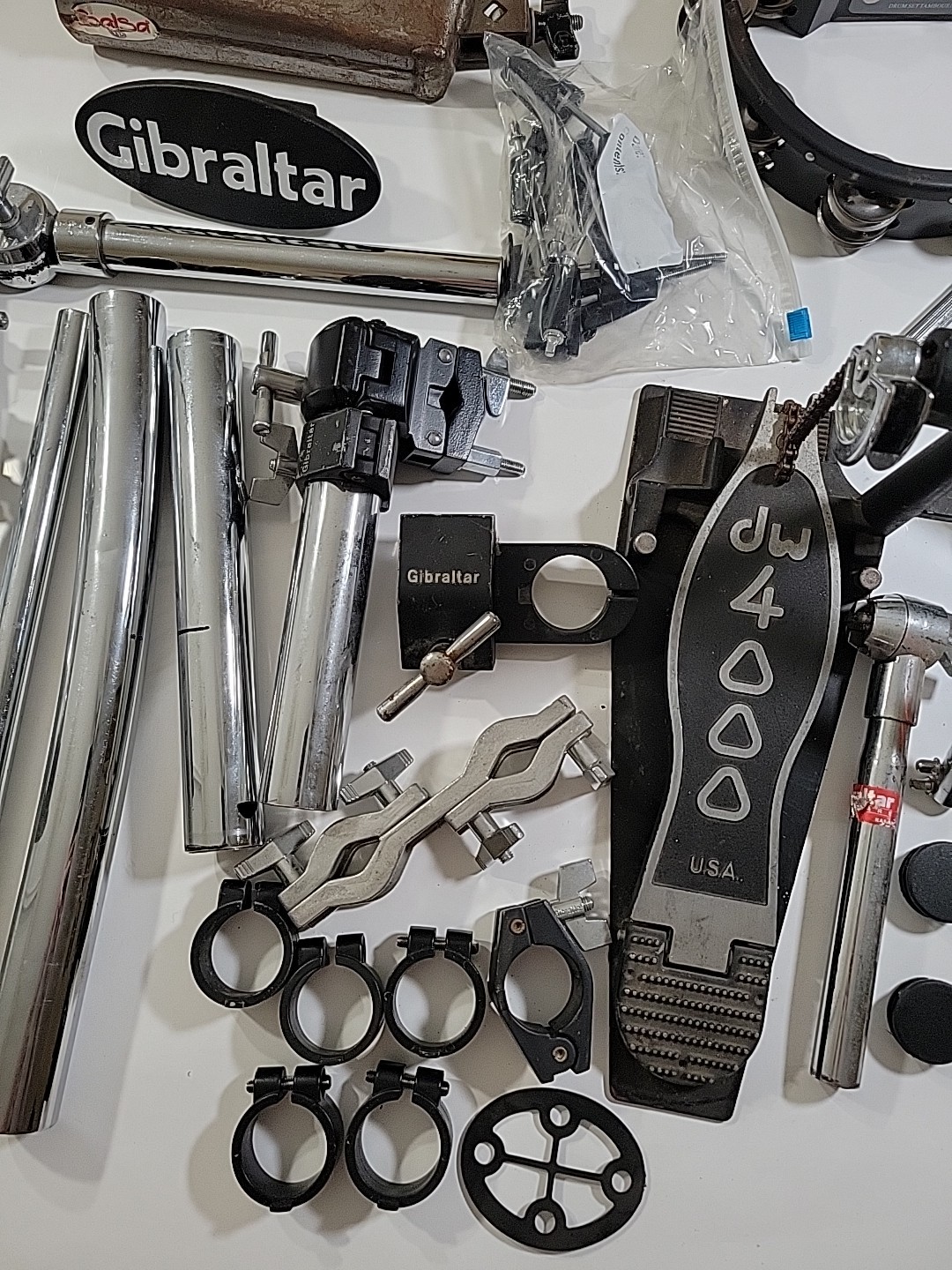 Gibraltar Drum Rack Set Parts Clamps Pedal Tambourine Salsa Percussion And More!