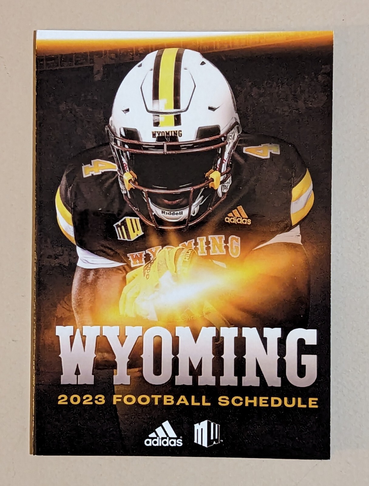 2023 Wyoming Cowboys College Football Pocket Schedule NCAA 5" x 3.5" 🏈🏈