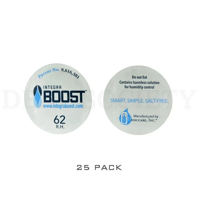 Integra Boost Humidity Cap Pack 51mm 62% - 25, 50, or 100 Pack