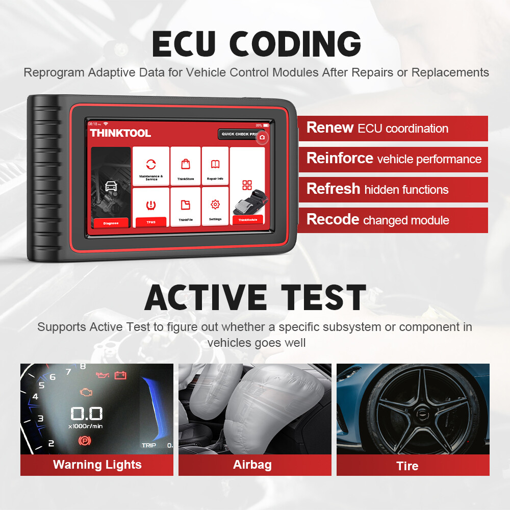 THINKCAR THINKTOOL OBD2 All System IMMO Auto Diagnostic Scanner Tool Code Reader