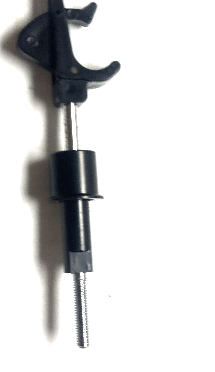 Vtg Turntable Tone Arm Rest Clip - w/ long threaded base - NOS Model unknown !