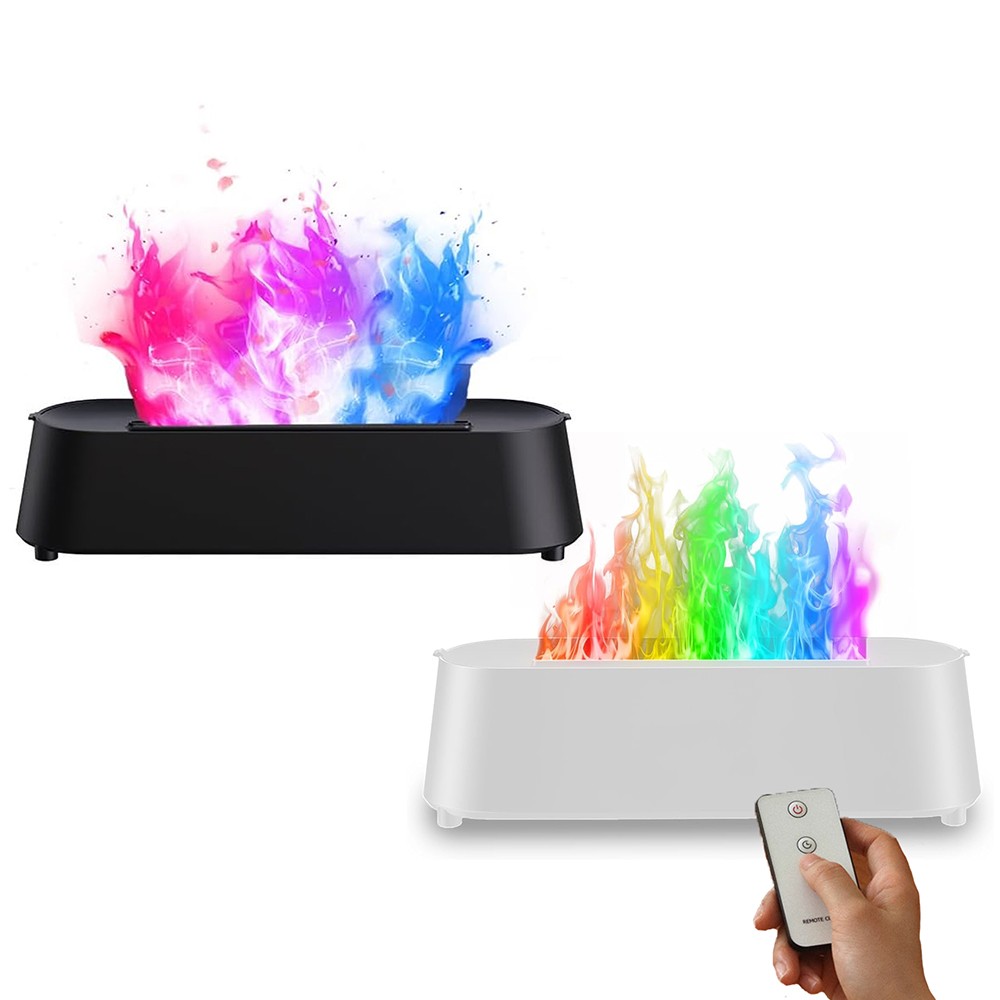 250mL USB 7 Colorful Flame Essential Oil Diffuser Humidifier with Remote Control
