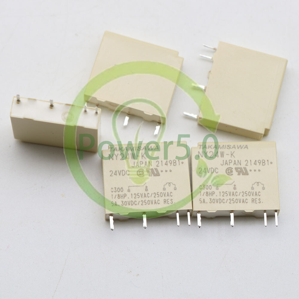 NEW TAKAMISAWA NY24W-K 24VDC DC24V Power Relay 4Pins 5A 5PCS~