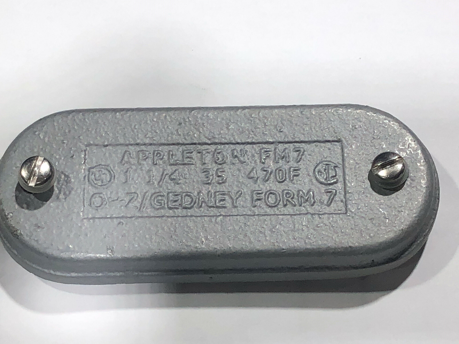 Appleton 470F, Conduit Outlet Body Cover, 1 1/4 Fm 7 Cover , *NEW*. BOX Of 10