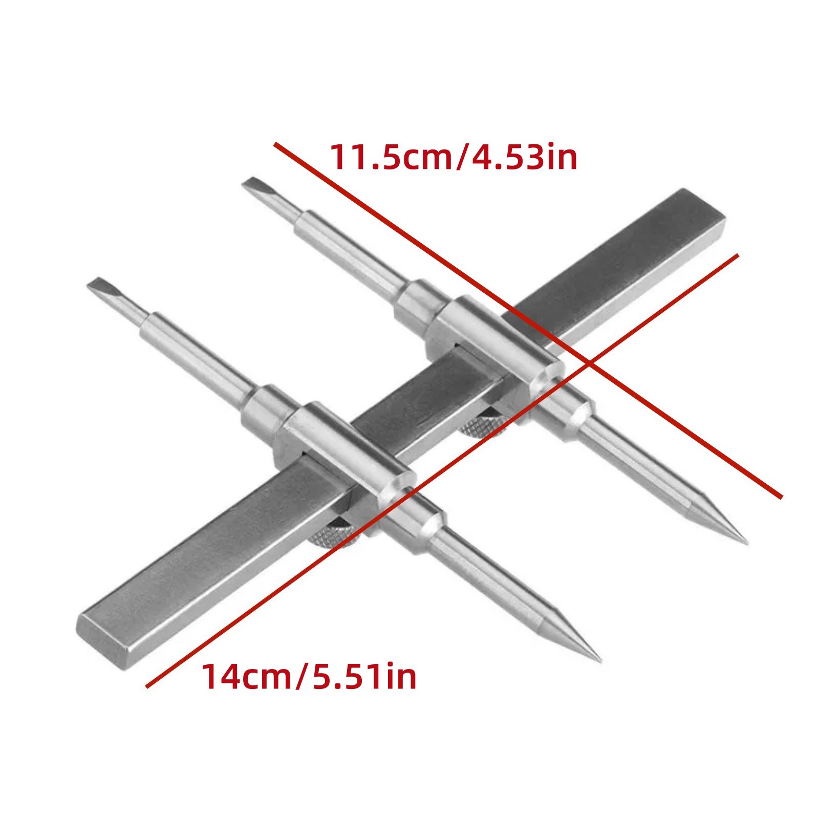 0.39-5.12" Camera Lens Removal Wrench Open Tool Steel Spanner Repair Tool Kit