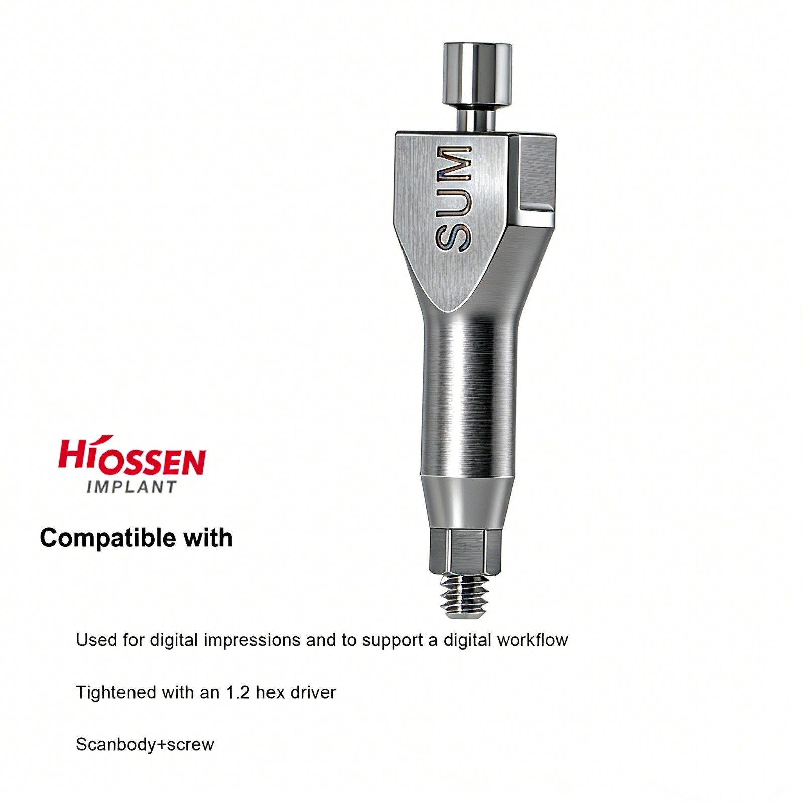 US Hiossen ET Dental Lab Analog Scan Body Compatible with Mini/Regular Implants