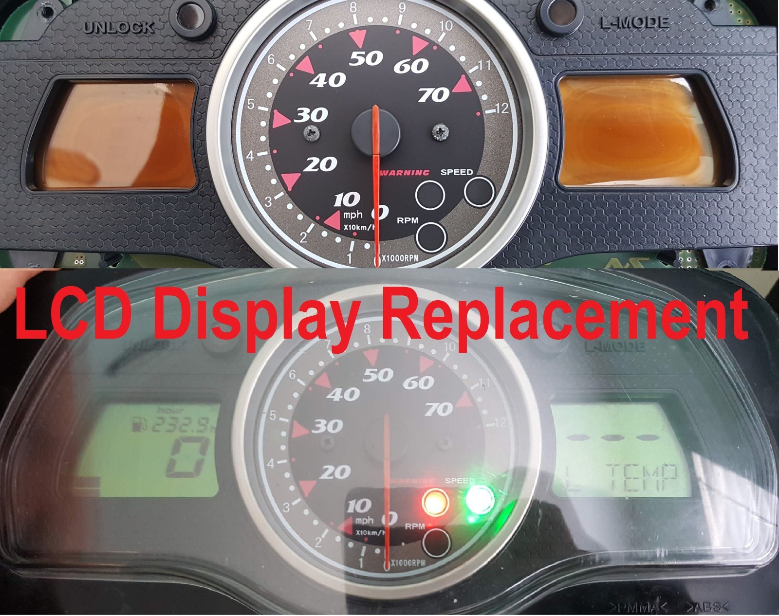 SERVICE for Yamaha boat jetski waverunner LCD display gauge cluster tachometer