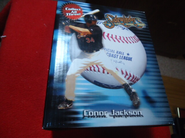 Tucson Sidewinders PCL Rare Conor Jackson Bobble Dobbles Figurine #ed/2500