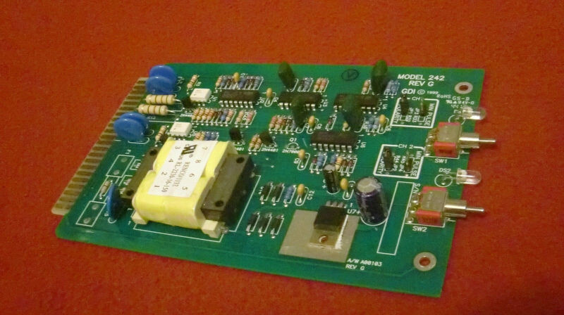 Circuit Board GDI DC DUAL ISOLATOR MODEL 242 REV G DUAL CHANNEL