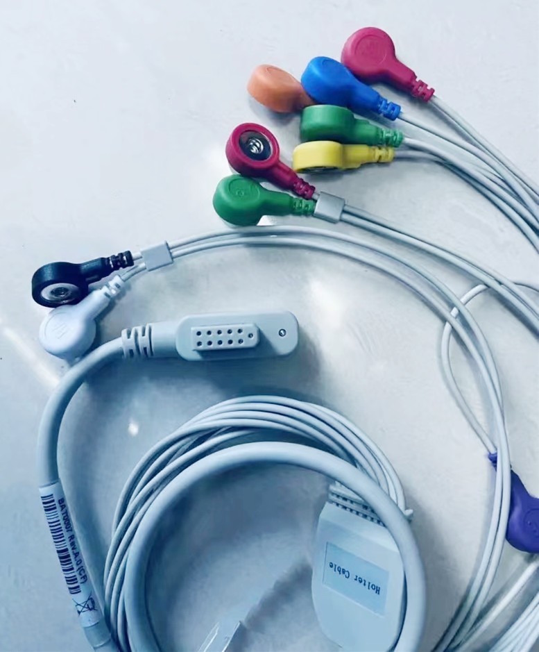 New 10-lead ECG Holter cable EKG lead wire for ECG Holter monitor TLC 12-LEAD