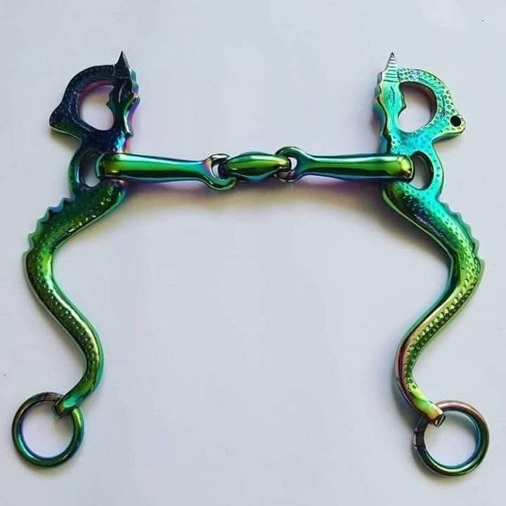 Handmade Western Horse Bit Brass Mouthpiece Engraved Premium Horse Tack Ranch