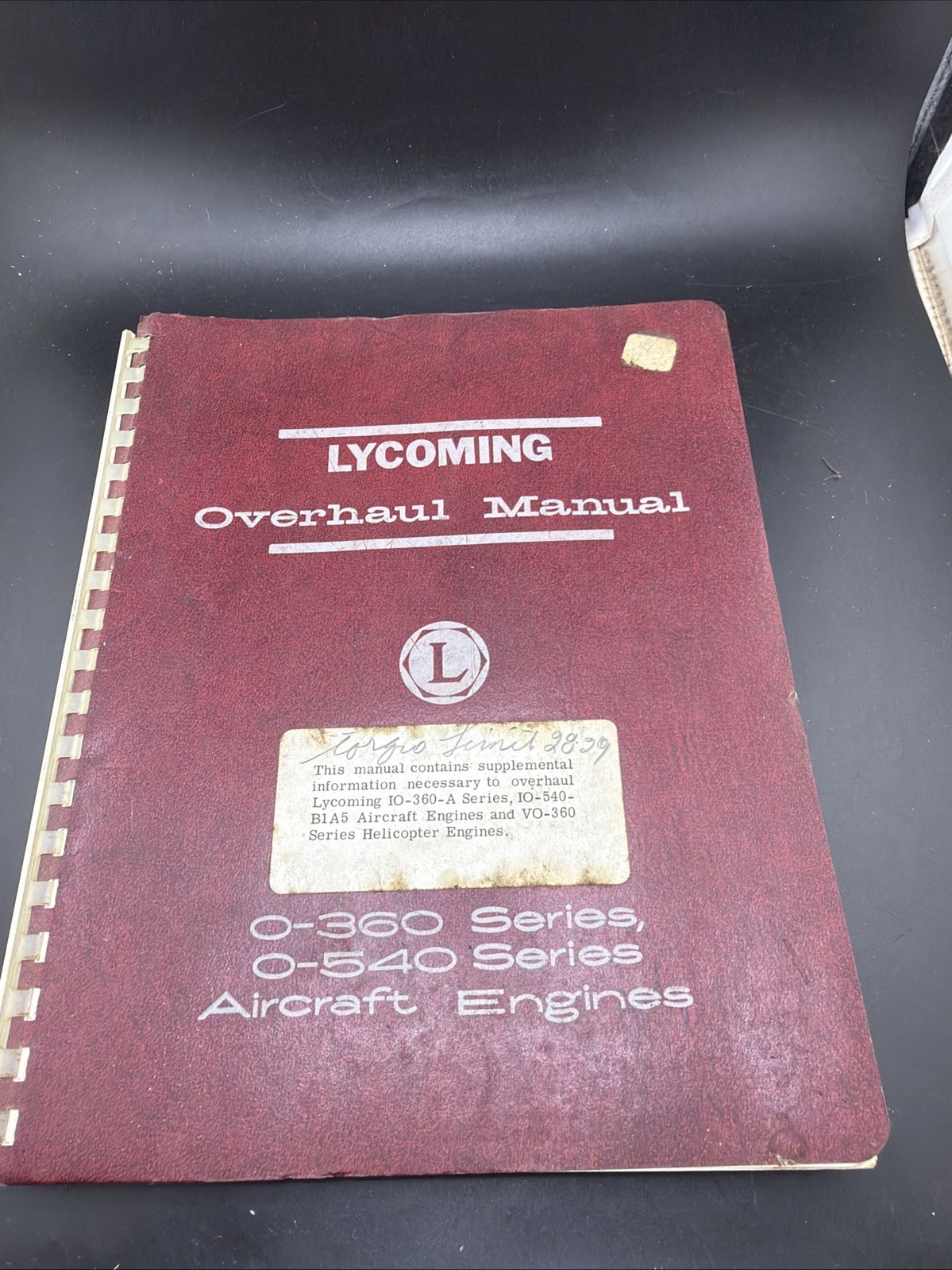 Avco Lycoming O-360 & O-540 Series Aircraft Engines Overhaul Manual.  Flaws Read