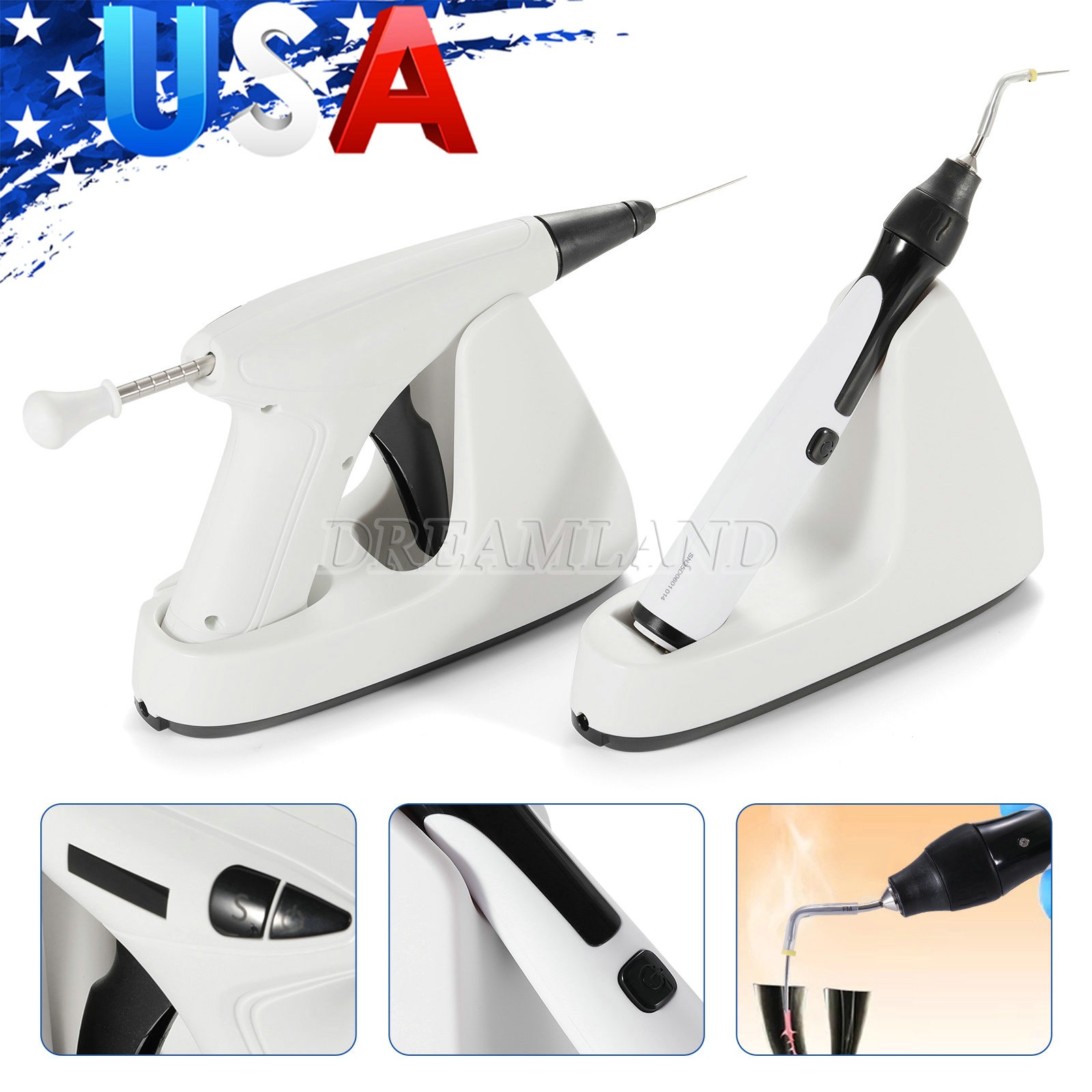 Dental Endo Gutta Percha Obturation Heated Pen Gun System ||FAST SHIP||