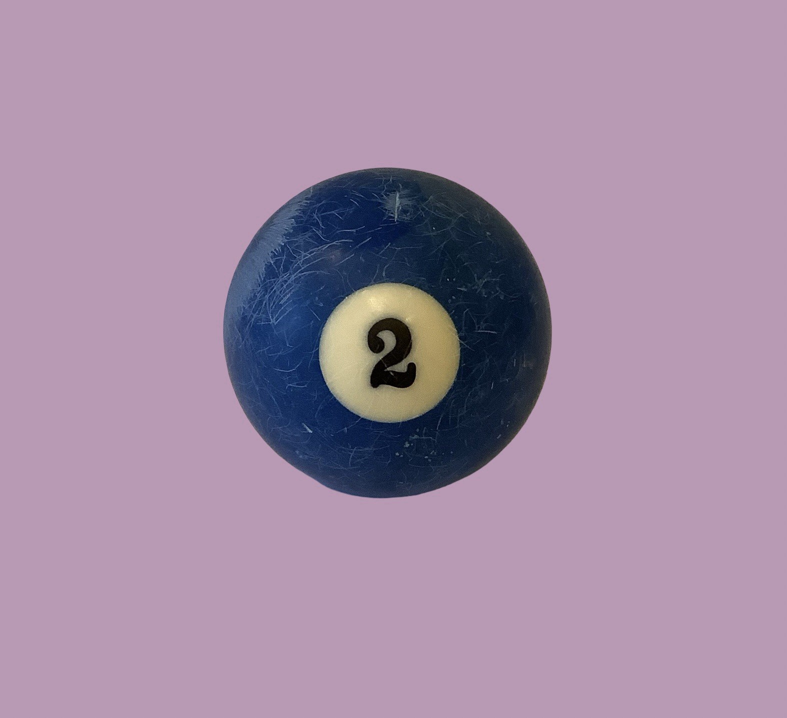 Billiard Pool Ball Replacement Standard 2 1/4 inch - Vintage Solid - Ball #2