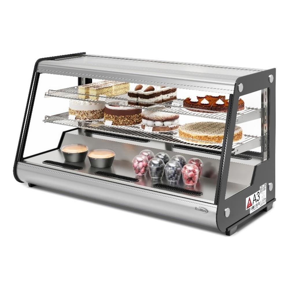 Pemberly Row 7 cu. ft. 48" Countertop Bakery Display Refrigerator in Silver