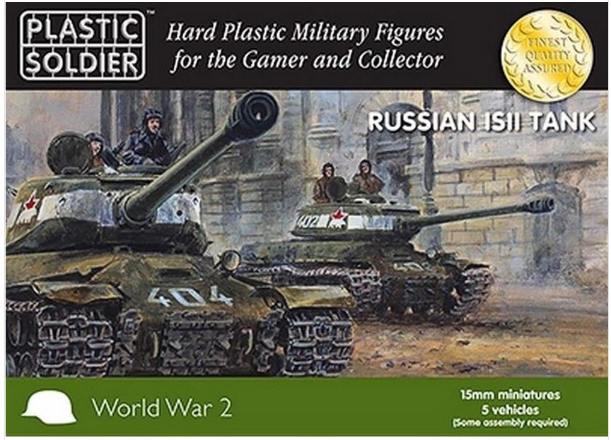 WW2V15024 15mm RUSSAIN ISII TANK Plastic Soldier 1/100 NEW IN BOX WW2