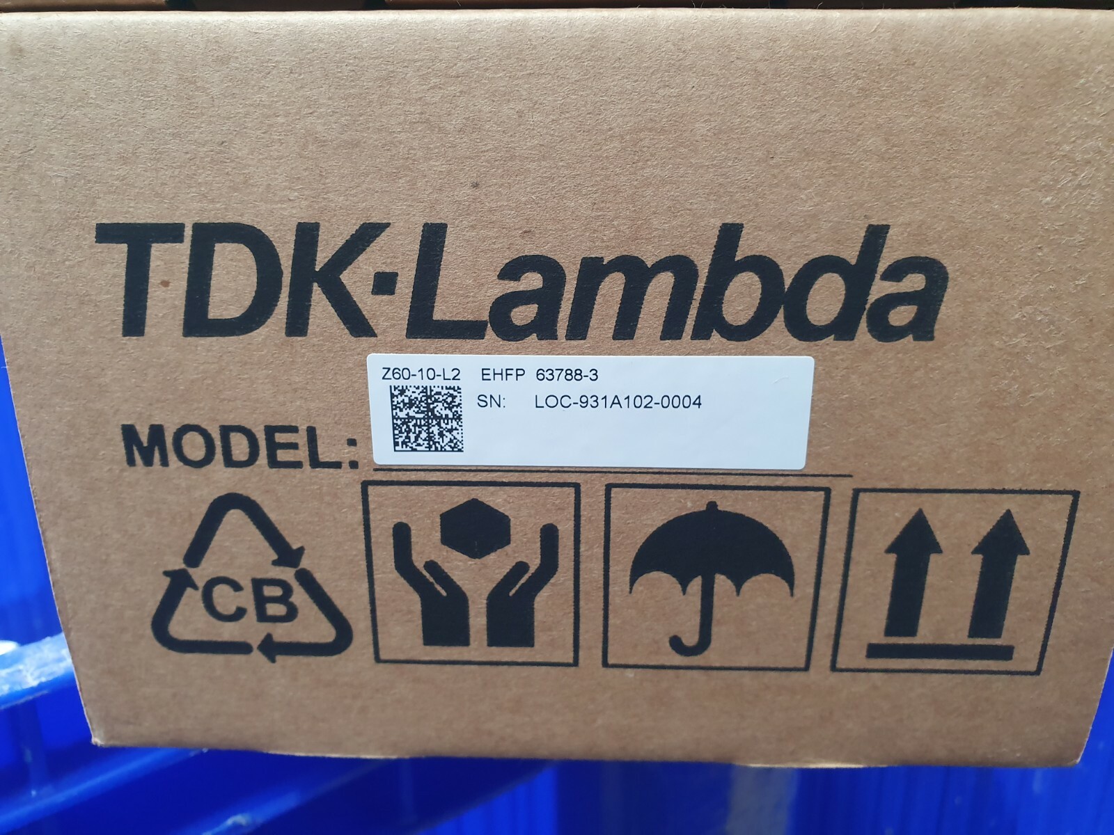 TDK LAMBDA Z-60-10-L2 PROGRAMMABLE POWER SUPPLY