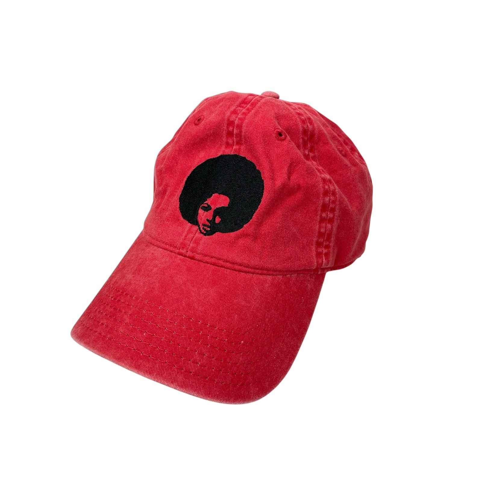 Otto Angela Davis Unisex Red Strapback Adjustable Dad Baseball Cap Hat OS
