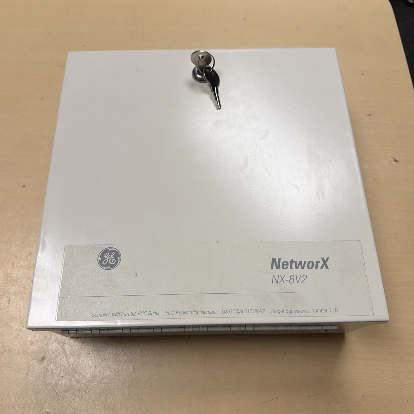 GE NetworX NX-8V2 Security Alarm System Cabinet with Board