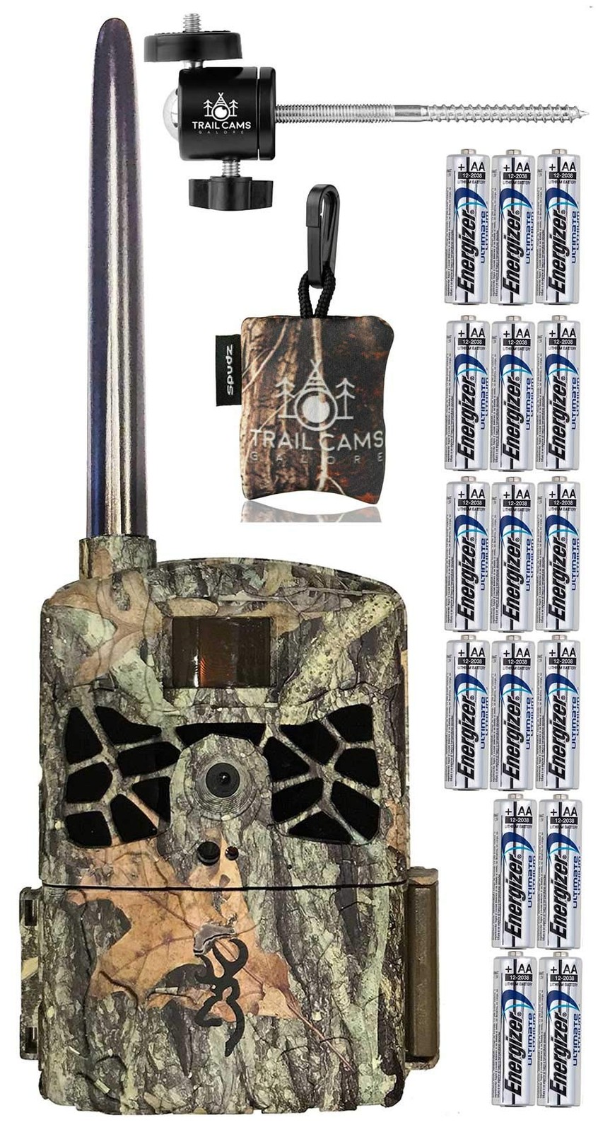 Browning Defender 4G LTE Trail Camera 20MP 1080P 2in Screen Batteries Tree Mount