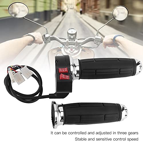 Throttle Grip, 1Pair 3 Speed Control Throttle Handle Grips for Electric with