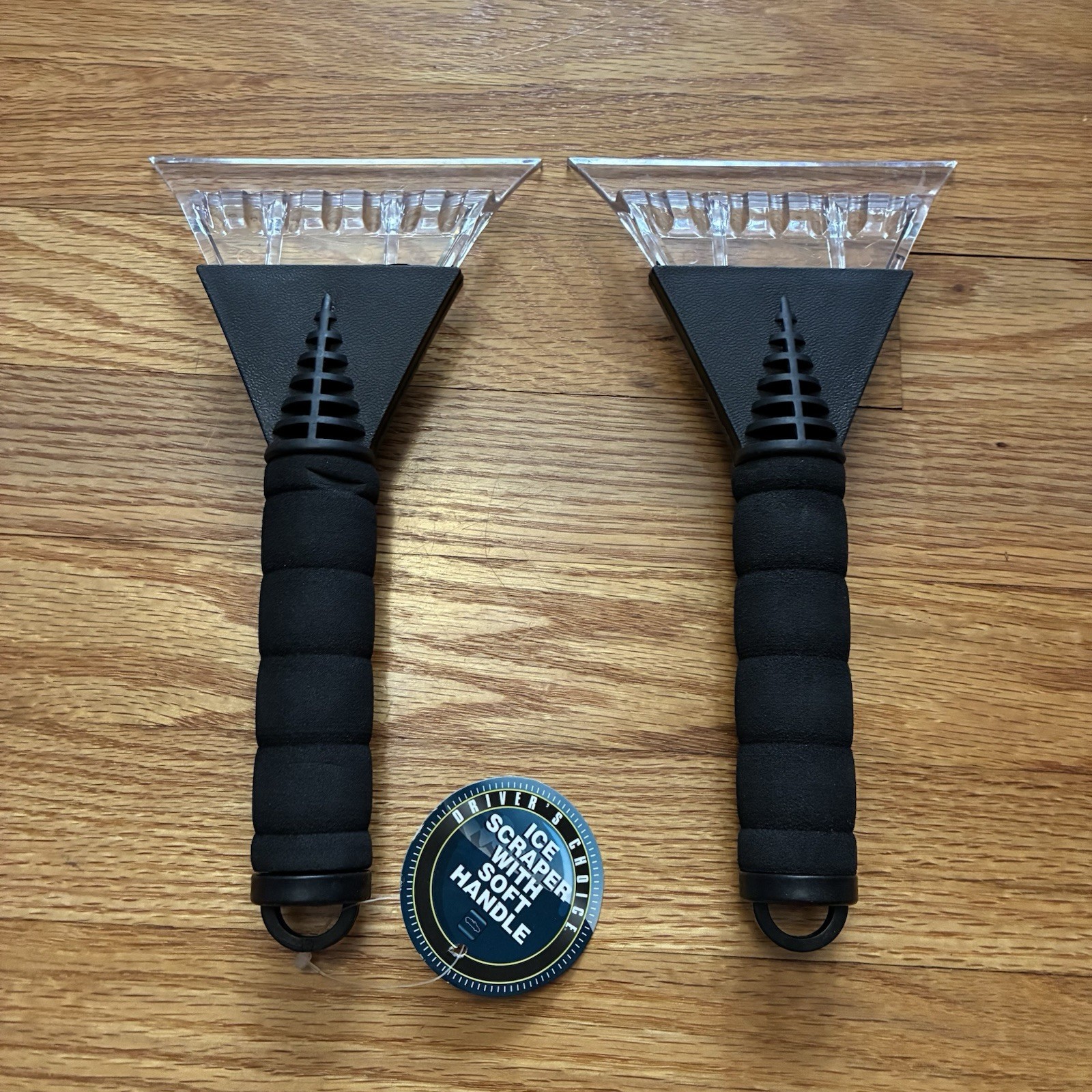 2 NEW Window Ice Scraper Driver's Choice Cushiony Comfort Grip for Ice & Snow