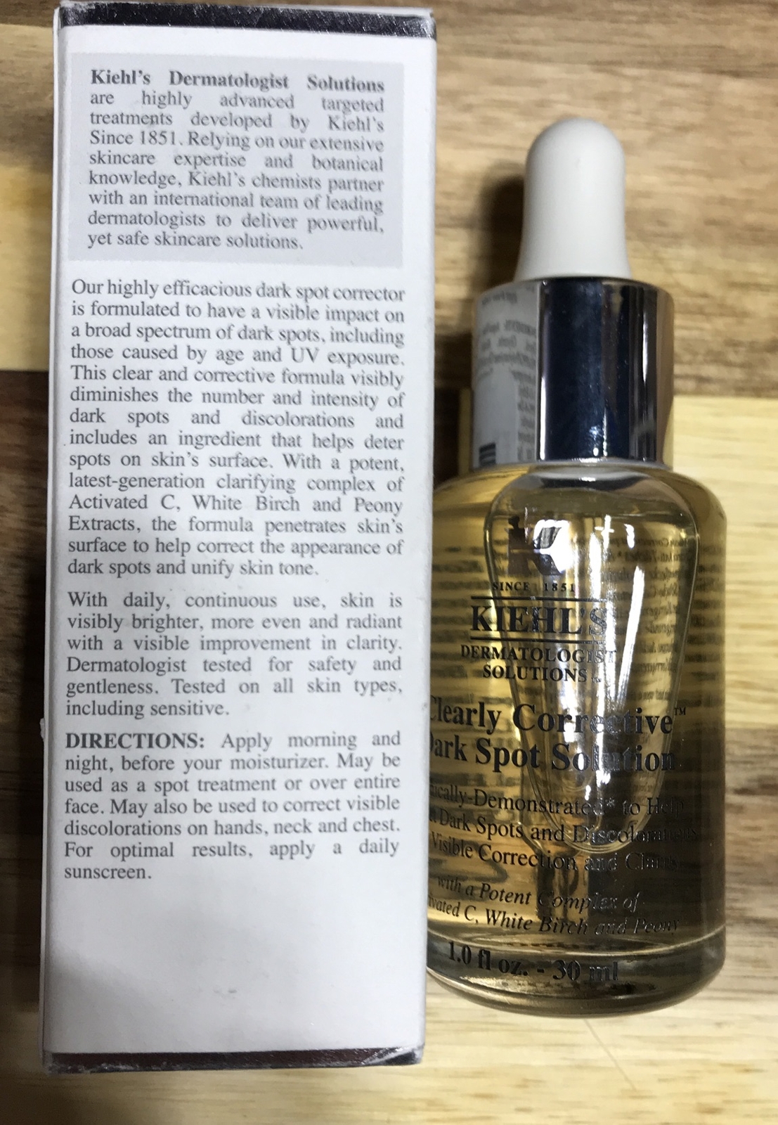 Kiehl's Clearly Corrective Dark Spot Solution 30 ml 1 oz Brand New In Box