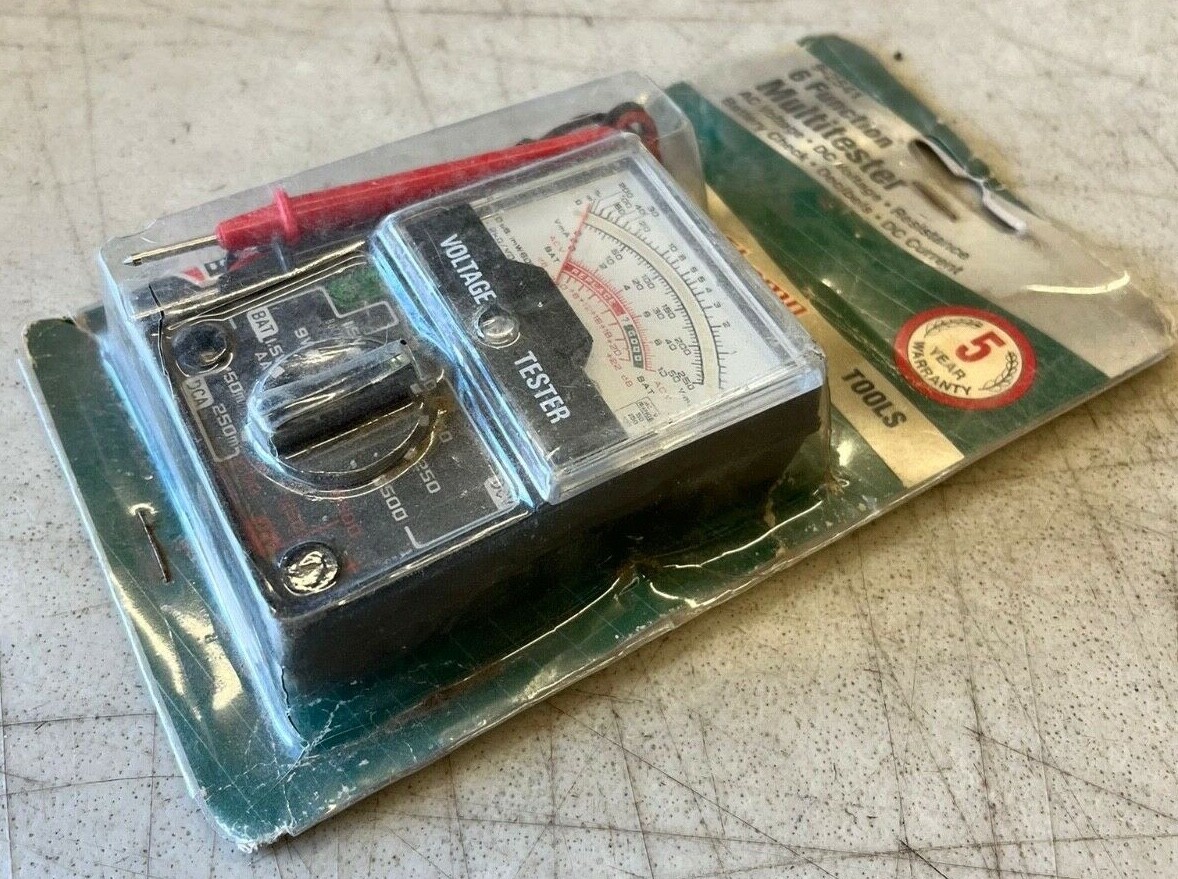 NOS Champ 6-Function Multi-Tester W/Positive & Negative Probes #9-2541 Fast Ship