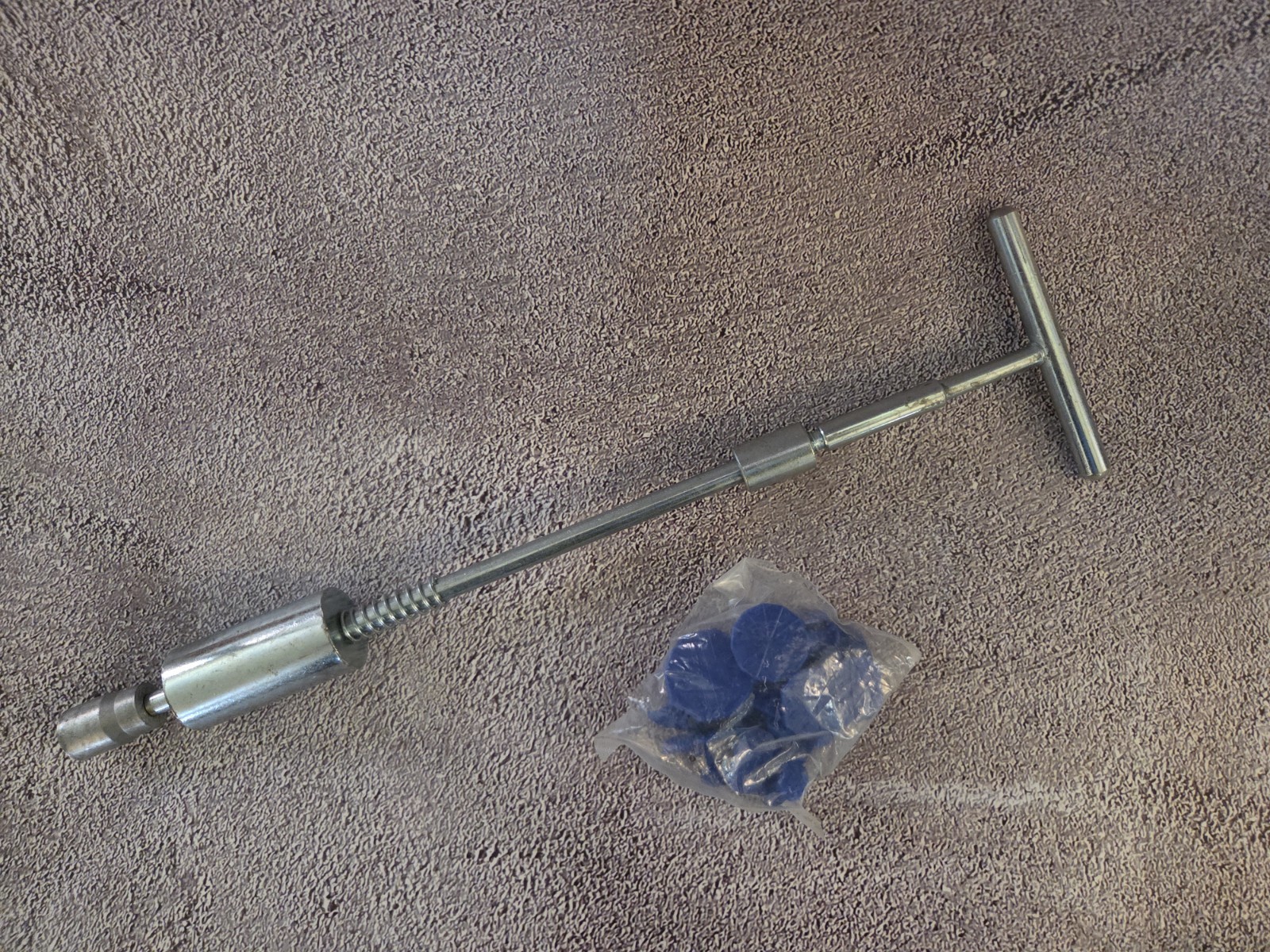 PDR Slide Hammer Dent Puller Kit Paintless Dent Repair Tool with 10 Pulling Tabs