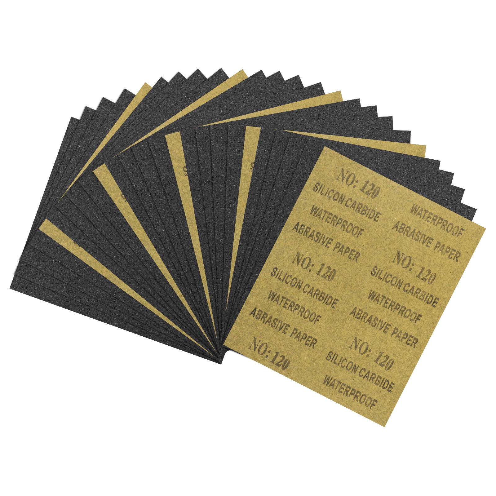 25pcs Sand Papers - [9 x 11 Inch x 120 Grits] Sandpaper Sheets