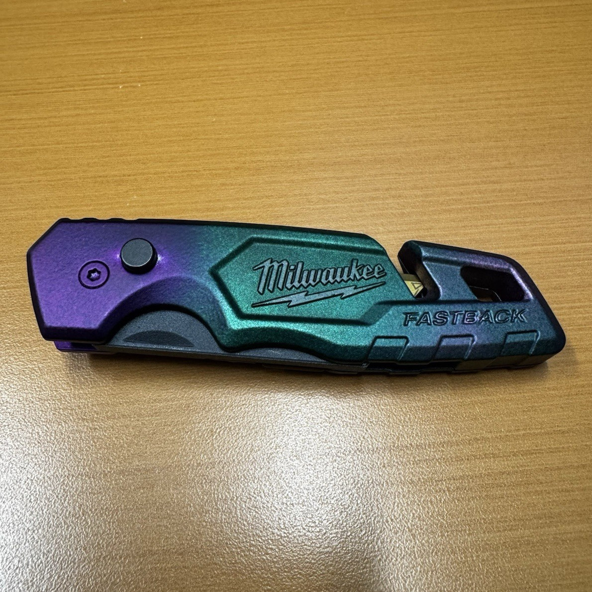 Milwaukee FASTBACK 1501 Utility Knife Purple/Green(Joker) w/custom blade