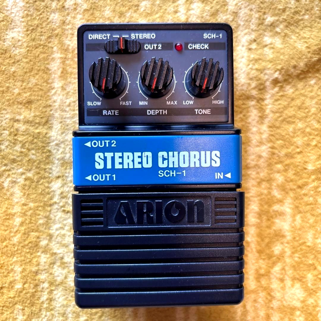 Arion SCH-1 Stereo Chorus Analog Vintage Guitar Effect Pedal TESTED from Japan