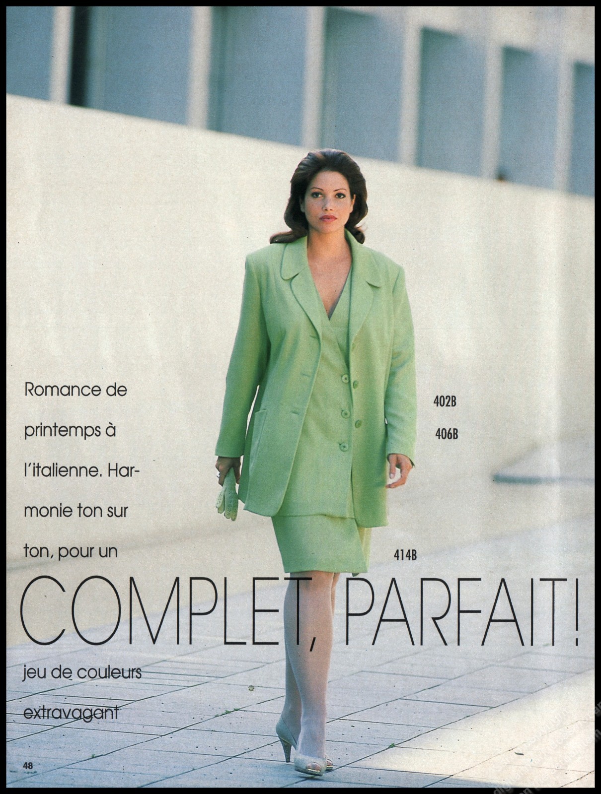 1991 High Heels Magazine Print Ad Women Fashion Long Legs shoes-CC