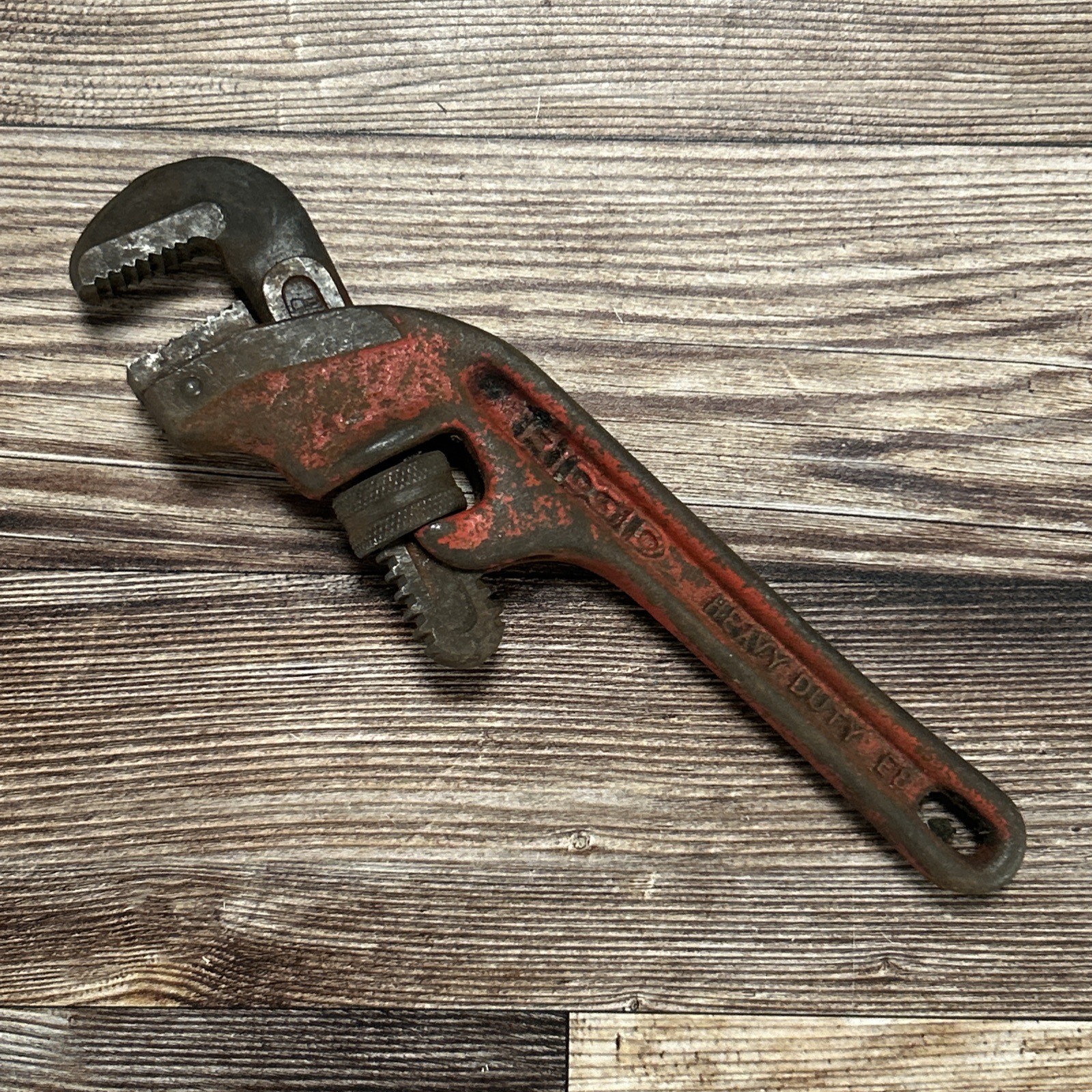 Vintage Ridgid 8" Offset Pipe Wrench Heavy Duty Ridge Tool Co USA