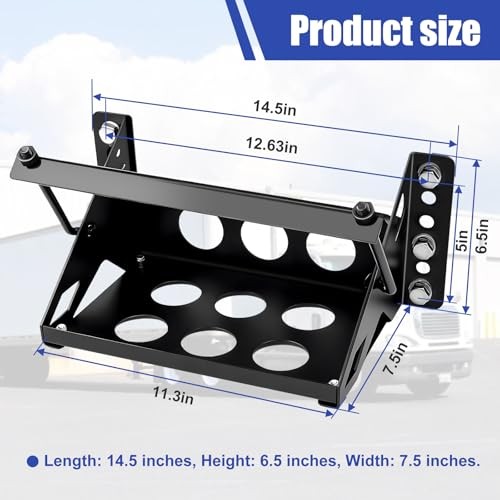 Metal Steel Battery Mounting Trays - Fits up to 10.63"×7.06"×7.5", Anti-Rust