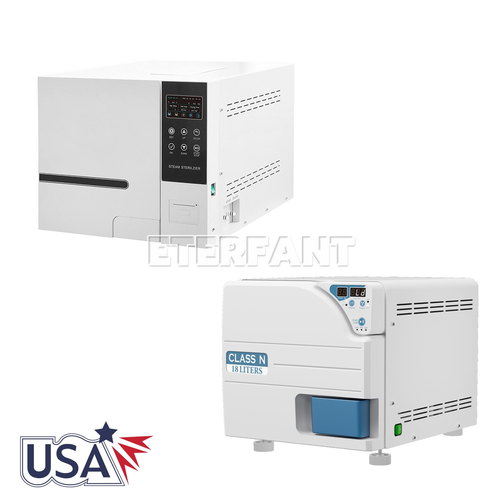 18L ClassN/B Dental Medical Autoclave Steam Sterilizer with Drying Function