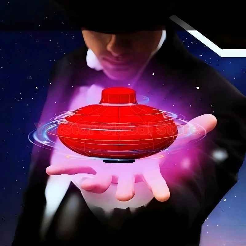 NEW LED Flying UFO Spinner Fingertip, Upgrade Flight Helicopter Gyro Flyorb Hove