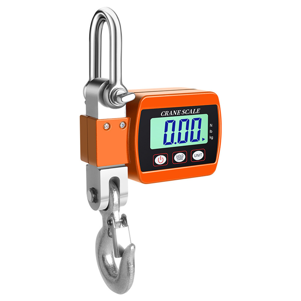 500KG Digital Hanging Scale Crane Scale Heavy Duty Industrial LCD Display NEW
