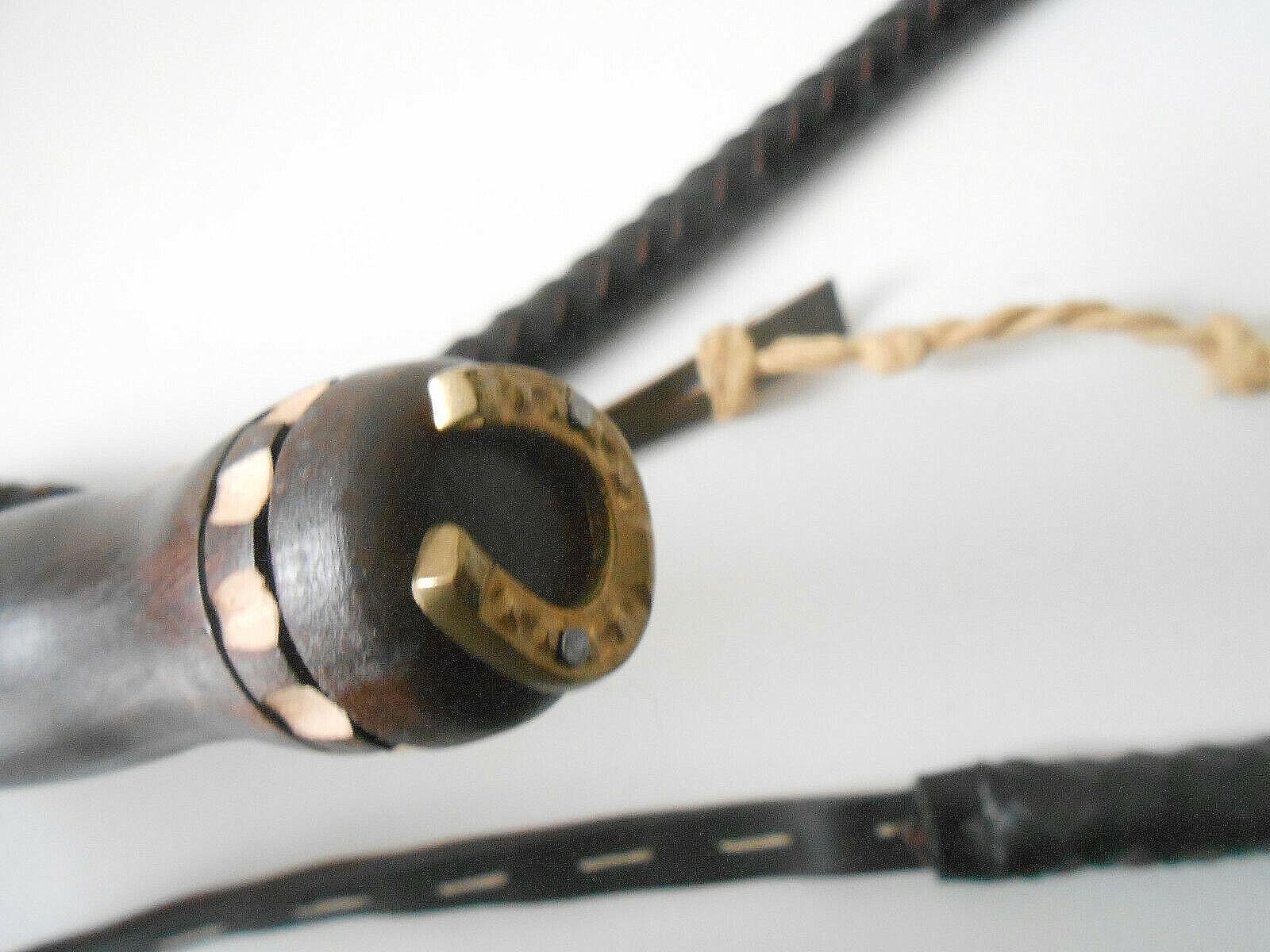 USED Collectable OLDER Leather Horse Bull Whip From Budapest