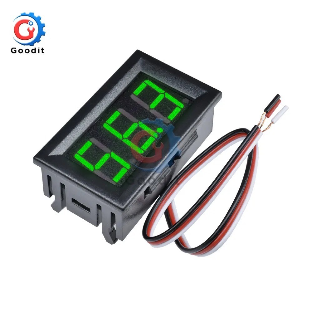 LED 12V ~ 24V Digital Display Voltmeter Car Motorcycle Voltage Gauge Panel Meter