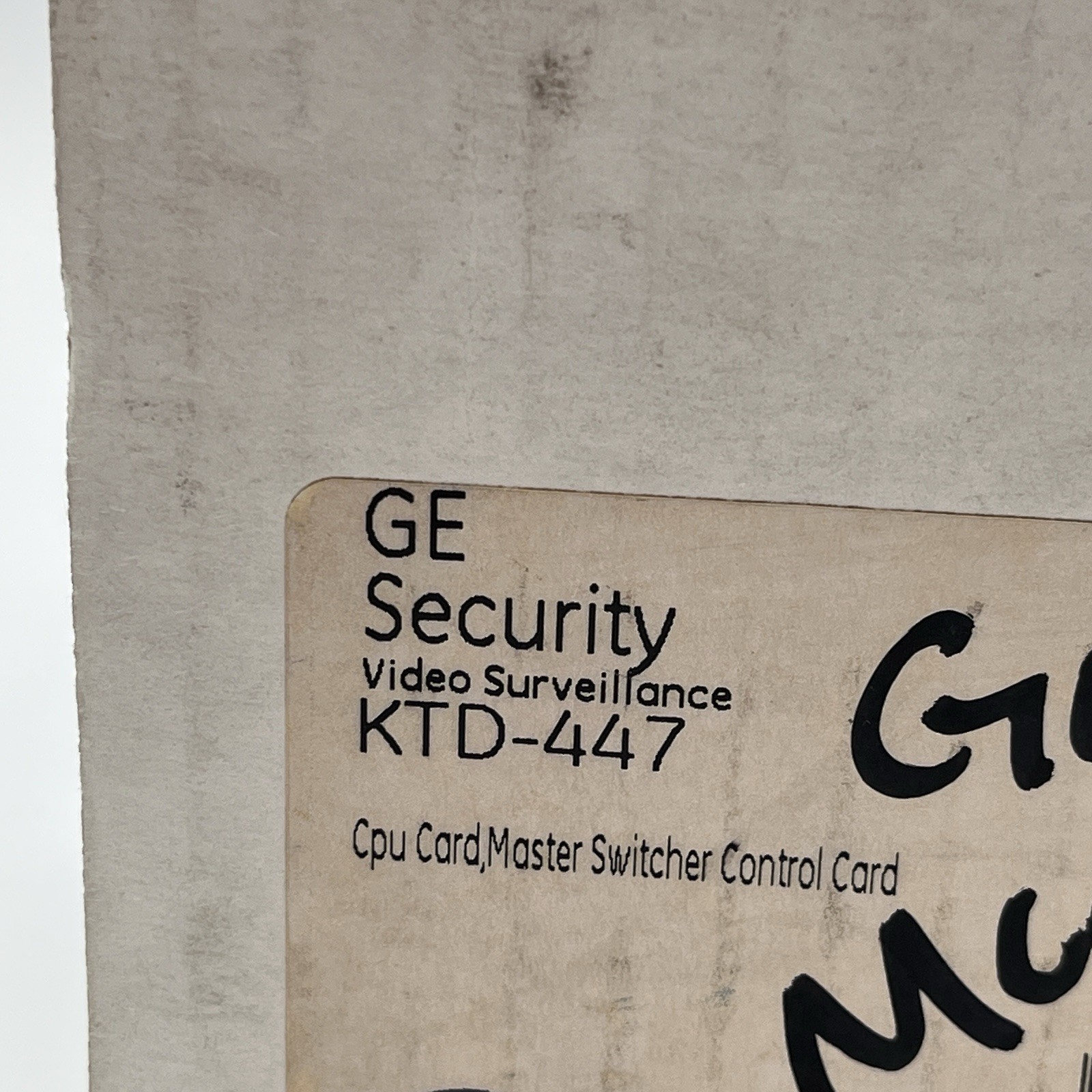 BRAND NEW!! GE Security CPU Card Master Switcher Control Card - KTD-447