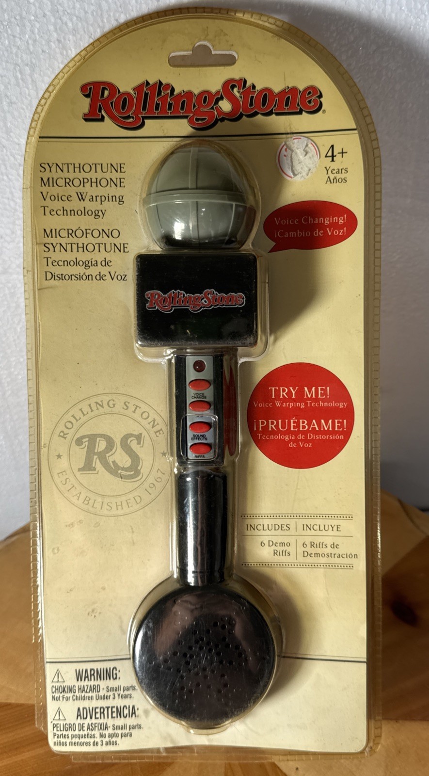 Rolling Stone: MICROPHONE W/Voice Warping Technology Sound Effects NEW  READ!