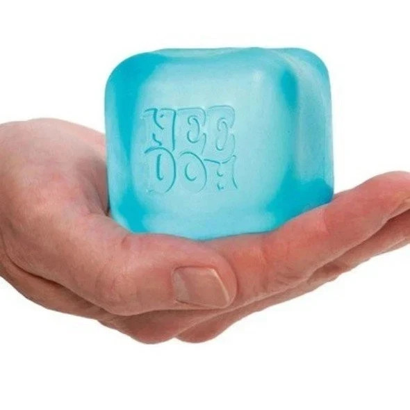 Nee Doh Nice Cube - Super Solid Squish! (Blue) - Brand New/Factory Sealed!