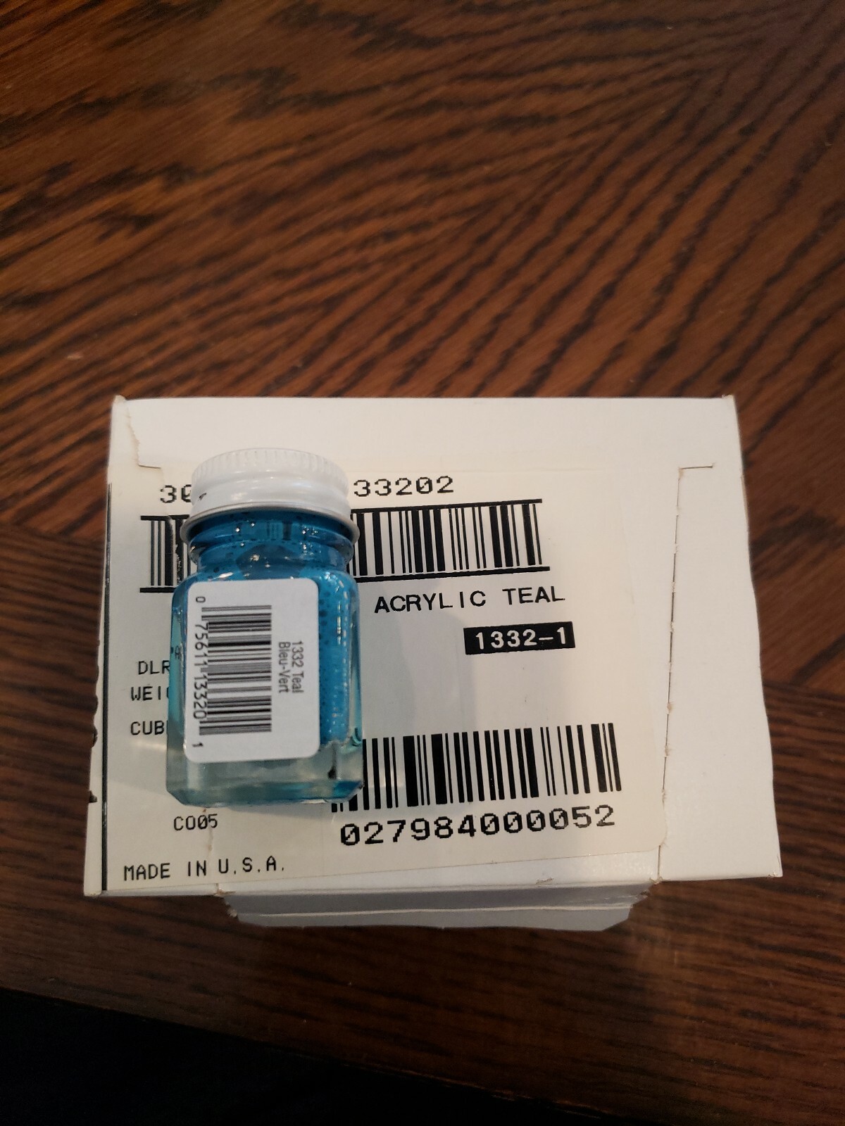 Testors 1332  TEAL 1/4OZ ACRYLIC