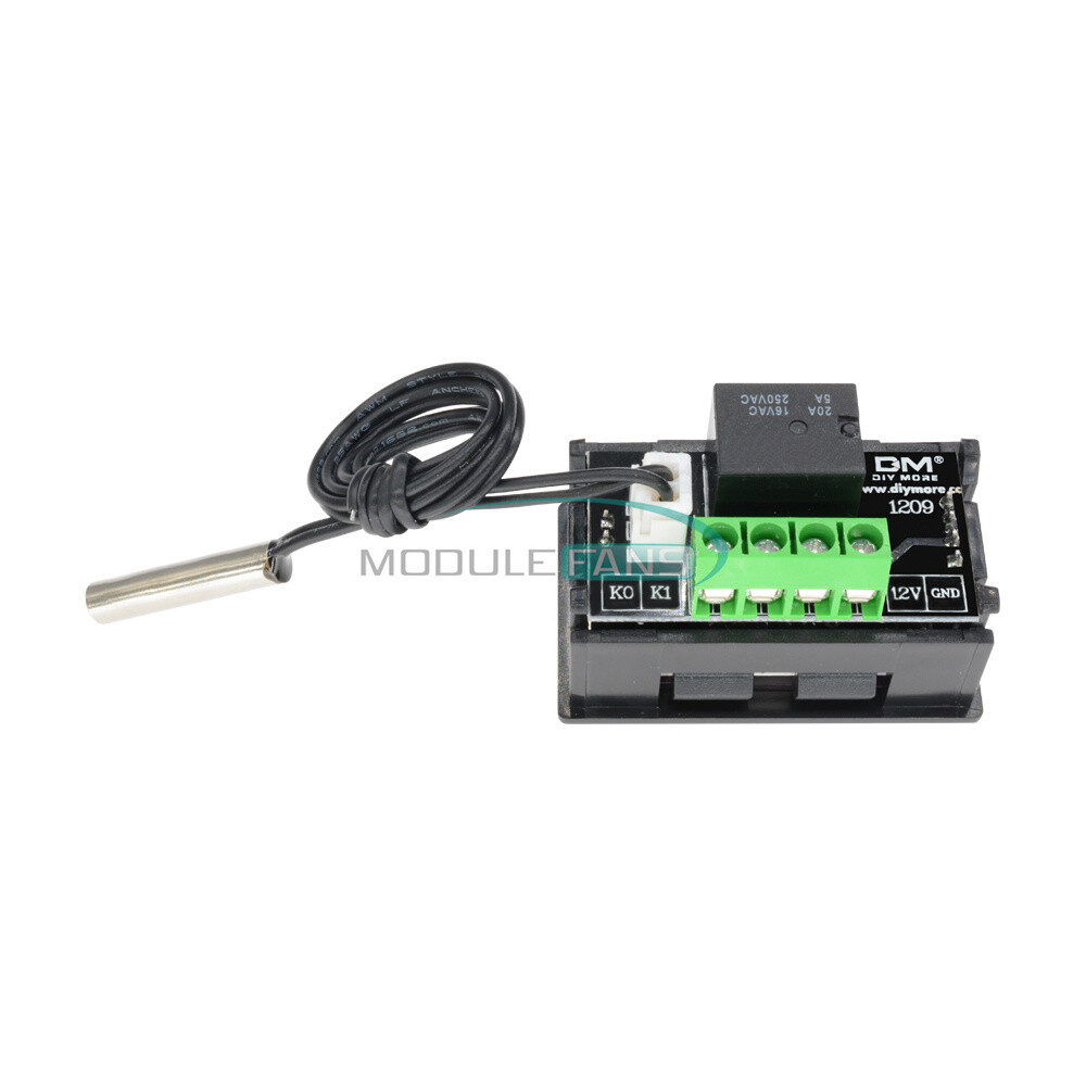 DC 12V -50~110°C W1209 Digital Thermostat Temperature Controller Sensor w/ Case