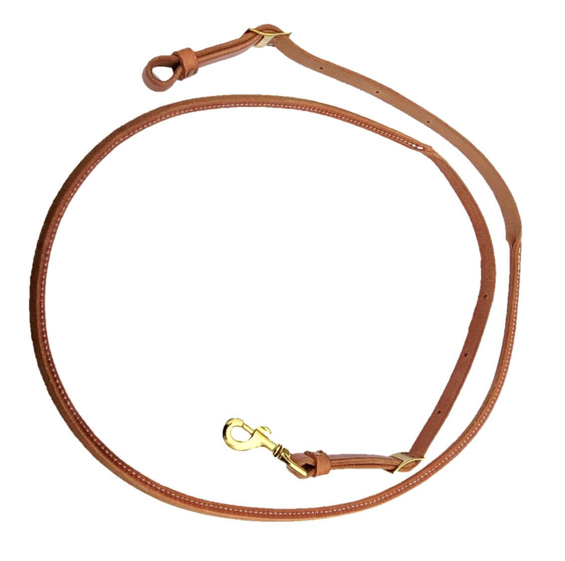 New Rolled Center Herman Oak or Latigo 7' Leather 1 Pc Roping/Trai/Barrel Reins