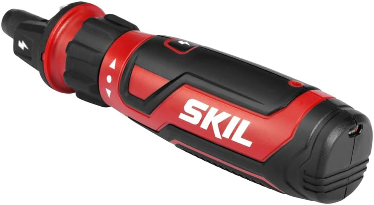 Rechargeable 4V Cordless Screwdriver with Circuit Sensor Technology, Includes 9P