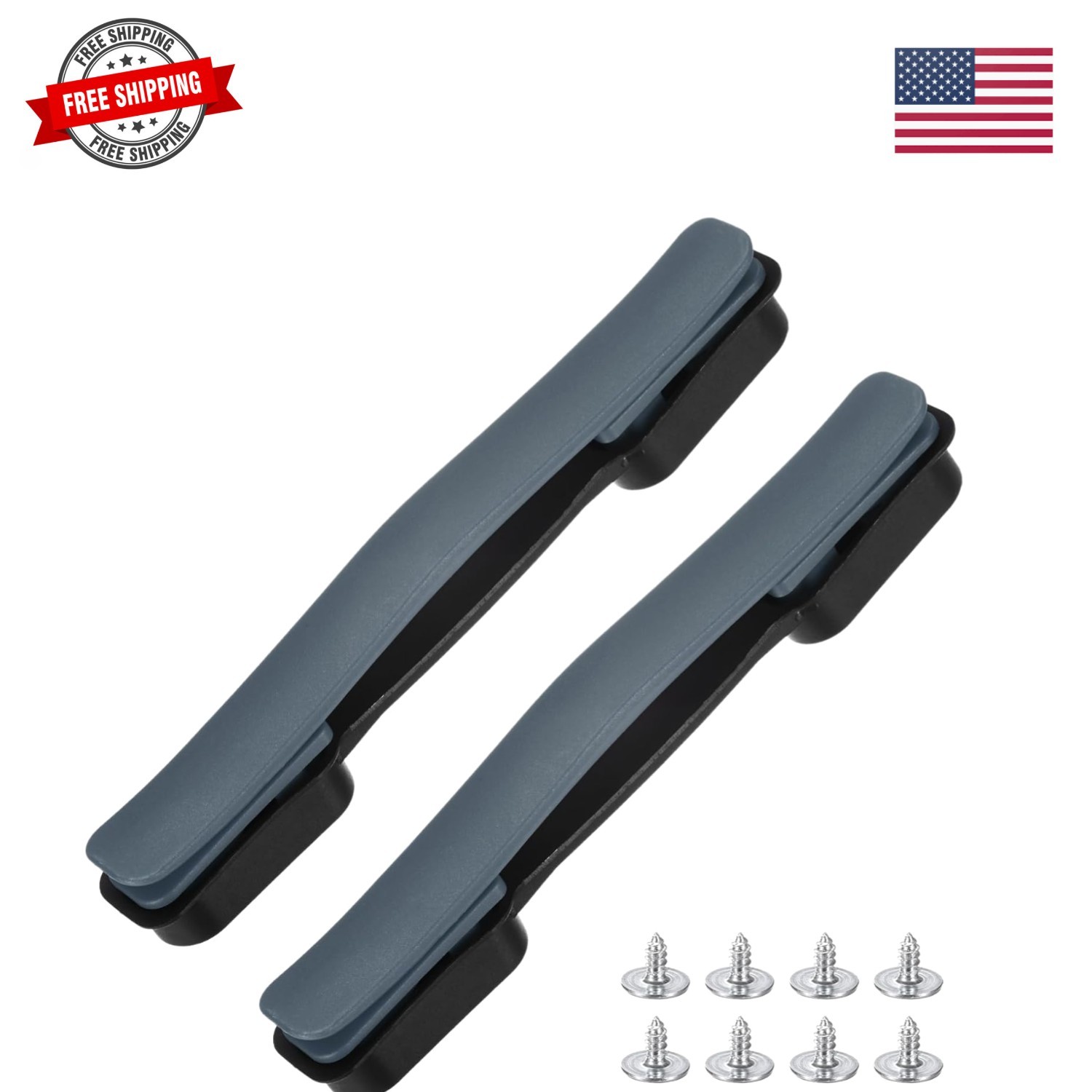Luggage Replacement Handle [2PCS] -Plastic Handle Grip Carry Strap with Screw...