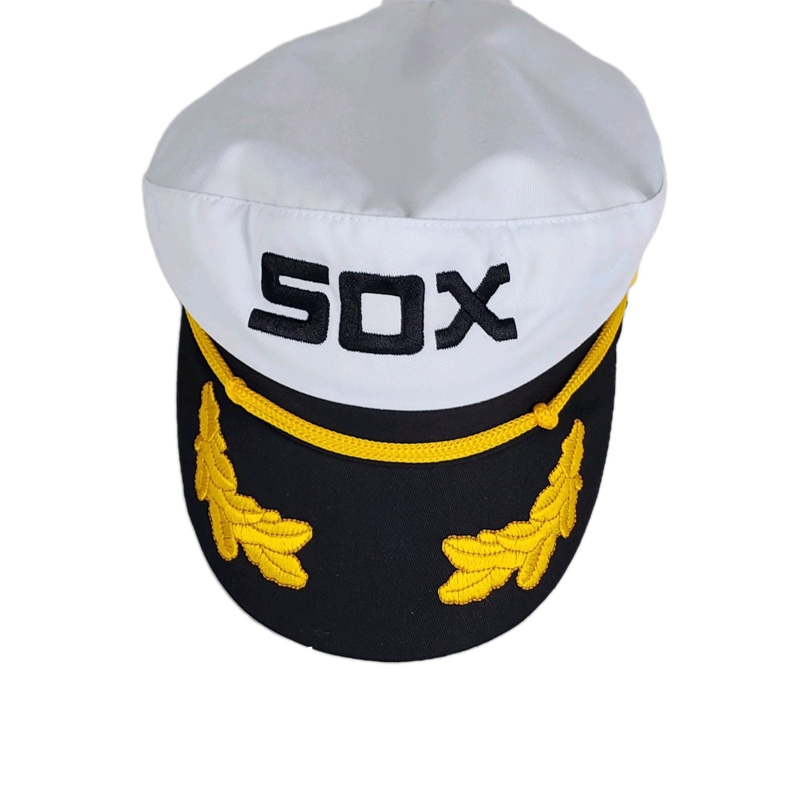 Chicago White Sox Boat Captain Hat by City Cruises One Size Flex Fit New White